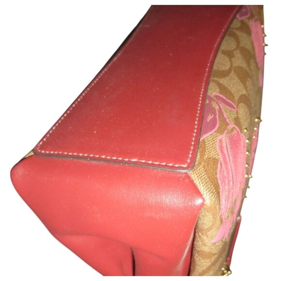 Coach Sage Mini Carryall In Signature Coated Canvas Desert Tulip Print Flocking - Picture 8 of 14